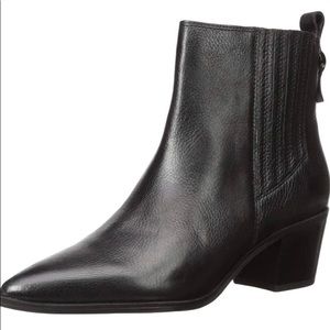 Franco Sarto Womens Shay Black Ankle Dress Boots Shoes 10